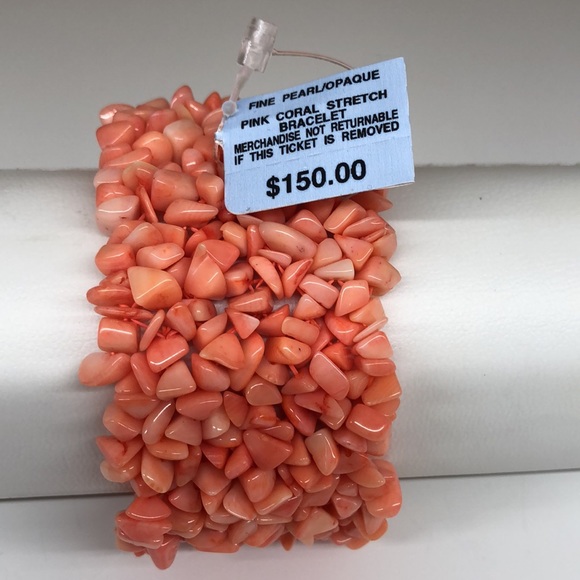 🍒HP🍒Genuine Pink Coral bracelet - Picture 3 of 4